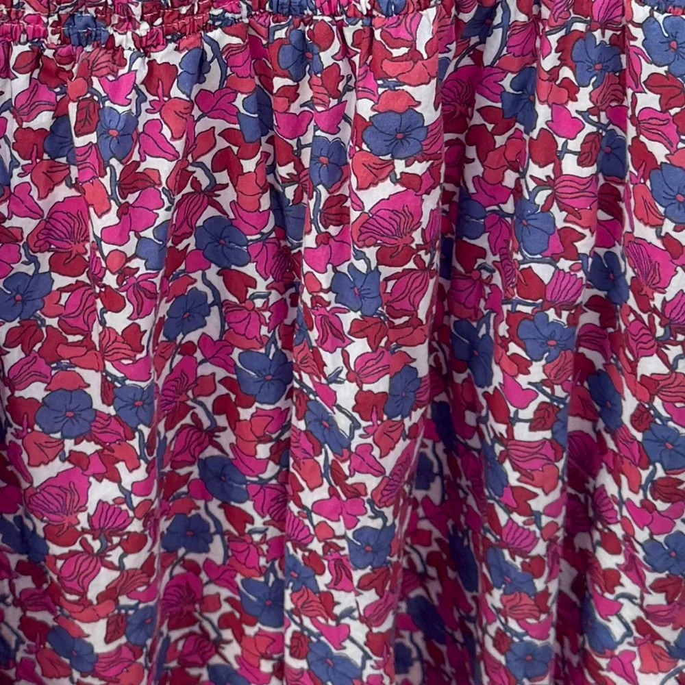 J CREW V-Neck Midi Dress in Berry Floral Size M - Picture 5 of 5